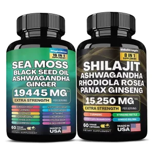 Private Label Best Vegan Extra Strength Natural Pure Himalayas Shilajit All in 1 Capsule