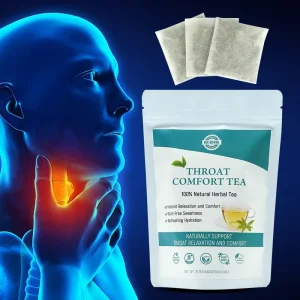 Private Label Blended Lung Cleanse Throat Comfort Tea Bagged Herbal Health Benefits for Breath Smoke Free