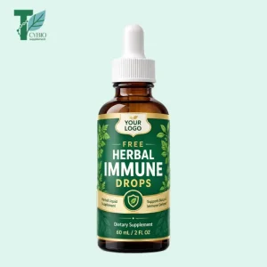 Private Label Herbal Immune Drops Manufacturer Natural Liquid Supplement OEM ODM Service 60ml