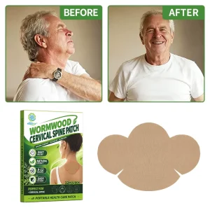 Private Label Herbal Moxa Wormwood Herbal Neck Plaster Cervical Pain Patch