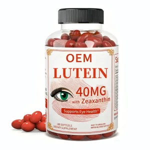 Private Label Lutein Vitamin C E Softgel Capsules Antioxidant Eye Skin Support for Adults Vegan Non GMO for Health