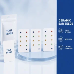 Private Label Magnetic Ear Seeds Patch for Wellness Relaxation and Self Care Auricular Massage Tool for Beauty Factory Direct