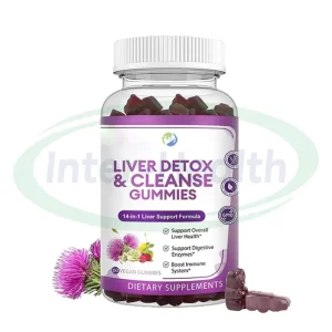 Private Label Milk Thistle Bears Liver Cleanse Detox Gummy Health Supplement Anti Hangover Liver Detox Gummies