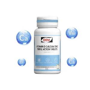 Private Label Nature Calcium Magnesium Zinc Mineral Tablets Immune Bone Health Daily Supplement