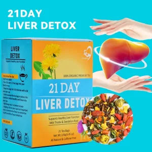 Private Label Non Gmo 21 Day Liver Cleanse Tea GMP Herbs Tea Milk Thistle Seed Liver Care Liver Detox Herbal Tea