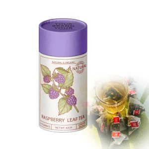 Private Label OEM Natural Hormone Balance Tea for Menstrual Cycle Regulation & Cramp Relief Red Raspberry Leaf Health Tea in Box