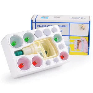 Professional Chinese 12 Pieces Transparent 6 Magnetic Needles Chinese Medicine Apparatus Therapy Massage Cupping Sets
