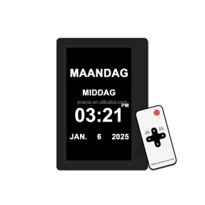 Pros Digital Day Clock Calendar Medicine Reminders Alarm Clock 7 Inch Extra Large Display Memory Loss Alzheimer’s Dementia Clock