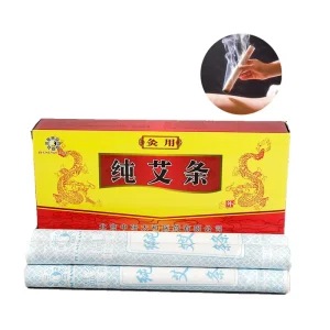 Pure Moxa Rolls and Moxibustion Patches, 500 Pieces per Box