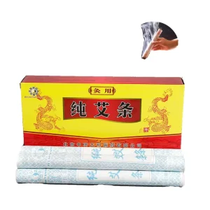 Pure Moxa Stick and Roll Patches 500pcs box for Body Acupuncture Chinese Medicine Moxibustion