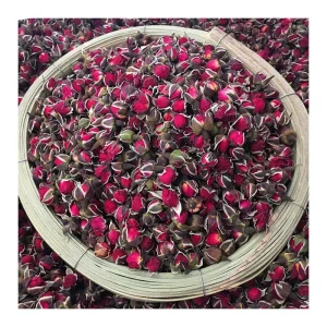 Pure Natural Organic Blooming Gold Edged Rose Bud Phnom Penh Rose Tea Bulk Bag 1kg High Quality Dried Rose Buds