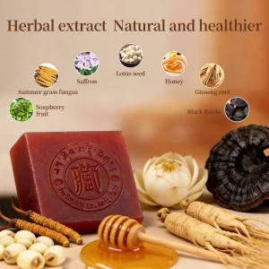 Pure Traditional Chinese Handmade Solid Bath Soap Transparent Gentle Cleansing for Comfortable Refreshing Skin