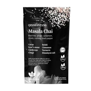 QST 096 Natural Spices Indian Masala Powder Spicy Chai Tea Lions Mane Chaga Cordyceps Mushroom For Adults Not For Pregnant Women