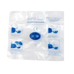 Quick Disposable CPR Mask CE Certified Mouth to Mouth Resuscitation Device for First Aid Kits