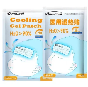 QuikCool Medical Antipyretic Patch Hot & Cold Pack for Infants Children Pregnant Women Fever Physical Cooling Patch