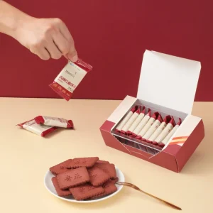 Red Yeast Rice and Highland Barley Biscuits Low-Guilt Crispy Healthy Snack