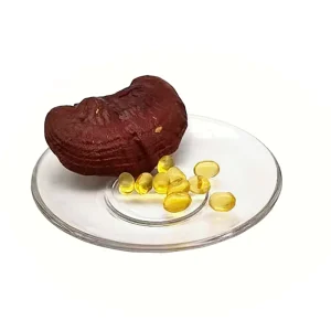 Reishi Lingzhi Mushroom Ganoderma Lucidum Spore Oil Softgel (Food Grade 20% Triterpene UV Tested 500mg*500pcs Bag CAN Drum