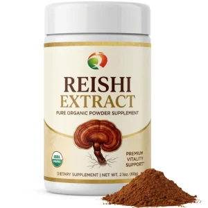 Reishi Mushroom Dual Extract Powder Water Alcohol Soluble Ganoderma 30% Polysaccharides Triterpenes Antioxidant Ingredient