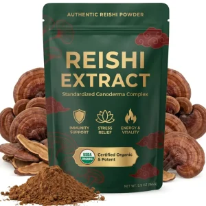 Reishi Mushroom Lion’s Mane Chaga Cordyceps Mushroom Complex Extract Powder Nootropic Adaptogen Supplement Ingredient Blend