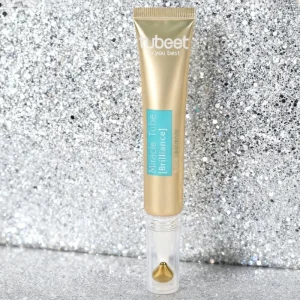 Revitalizing Golden Eye Cream with Brightening Massage Tool for Youthful Skin