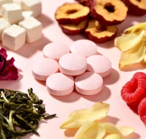 Rose & Poria Cocos Extract Herbal Supplement Calm Nerves Regulate Liver Dampness Relief Natural Botanical Raw Material