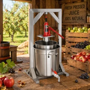 SX 12 22 36L Home Manual Hydraulic Juice Extractor Fruit Squeezer Grape Blueberry Mulberry Stainless Steel 220V 1 Year Warranty