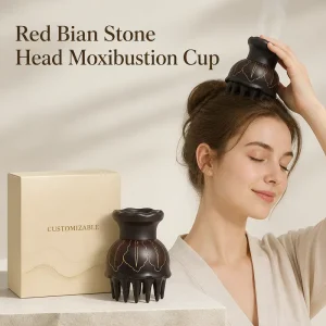 Scalp Moxibustion Cup Head Massage Pot CE Certified Class I Relieve Head Fatigue OEM Private Label Customizable Factory Direct