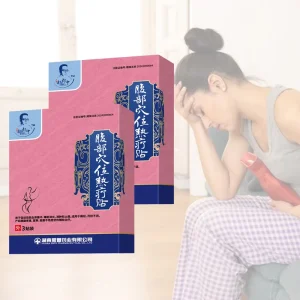 Self-Heating Medical Glue Iron Powder Magnetic Sheet Abdominal Acupoint Thermal Therapy Patch for Dysmenorrhea Relief White
