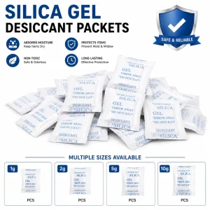 Silica Gel Desiccant Moisture Absorber Absorption Agent Drying Agent Food Grade Safe Eco Friendly