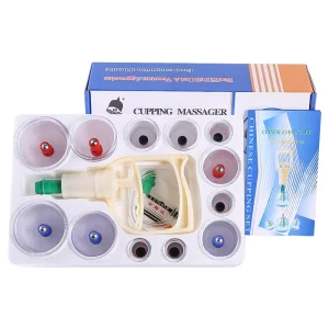 Six Size Suction Cup Set Cup Disposable Hijama Cup with Pump Tool for Body Massager Set of 12
