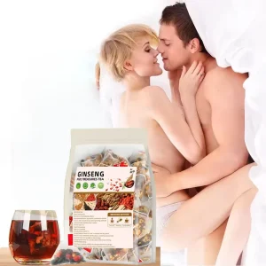 Six Treasure Herbal Tea Plant Based Energy Blend for Men Eco Friendly Tea Bags Daily Male Wellness Brew Drink