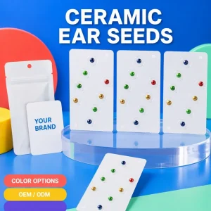 Small MOQ Beauty Style Colorful Ear Seeds Patch for Wellness Relaxation and Decoration Auricular Acupressure Seeds