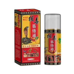 Snake Venom Natural Herbal 100ml Soothe Discomfort Spray Knee Joint Muscle Body Pain Chinese Plaster Spray