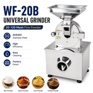 Sodium Citrate Grinding Machine 60 Mesh Chemical Powder Pulverizer SUS304 Universal Grinder