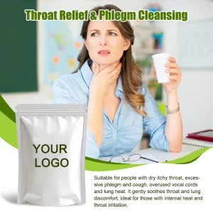 Soothing Blended Herbal Health Tea for Overused Vocal Cords & Internal Heat Natural Phlegm Cleansing Bagged for Daily Use