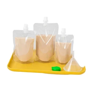 Soy Milk Milk Tea Beverage Sauce Chinese Medicine Packaging Portioning Food-Grade Stand-Up Disposable Spout Bags Chaozhou