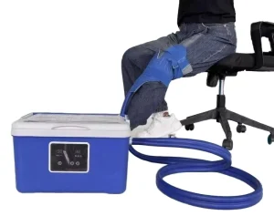 Sports Recovery Cryo Cold Therapy ABS Material Plug-In Knee Massager Healthcare Supply Body Compression Knee Pain Relief Surgery