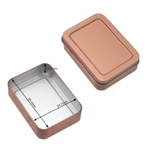 Square Tinplate Cigarette Sliding Lid Box