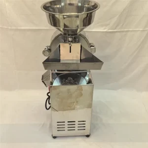 Stainless Steel Bean Chinese Herbal Medicine Pepper Chili Flour Milling Machine Agricultural Grain Corn Fluted Disc Grinder Mill