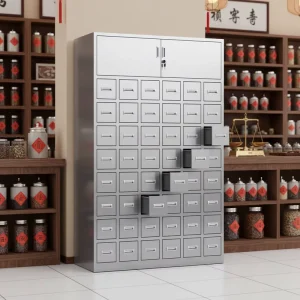 Stainless Steel Chinese Medicine Cabinet for Hospital Use Commercial Furniture Multi Function Durable Eco Friendly & Easy Clean