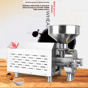 Stainless Steel Commercial Electric Flour Milling Machine Corn Cassava Mill Machine Peanut Chili Mill Grinder