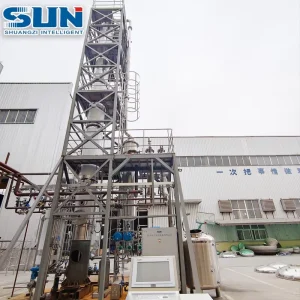 Stainless Steel Heat Exchange Equipment Vacuum Distillation Tower Column for Alcohol Ethanol Methanol Diethanolamine