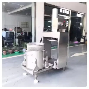 Stainless Steel Vertical Hydraulic Cold Press Juicer Commercial Fruit Squeezer for Beverage Factory Dewatering Processing
