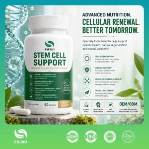 Stem Cell Support Capsules Cellular Renewal Healthy Aging Immune Boost Dietary Supplement 60 Capsules