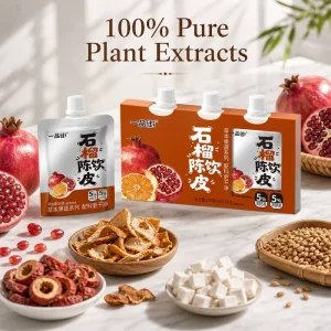 Sugar-Free Pomegranate & Tangerine Peel Drink for Spleen Health & Digestion Natural Herbal Detox Drink Sachet