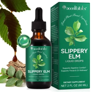 Sugar Free Slippery Elm Tincture Digestive Lung Support Supplements Liquid Slippery Elm Bark Herb Extract Drops
