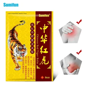 Sumifun Chinese Red Tiger Sticker Herbal Pain Relief Patch K10183 Eco friendly Health Care Supplies 3 Year Shelf