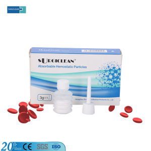 Surgiclean OEM Mph Absorbable Hemostatic Particles for Stop Bleeding CE Approved