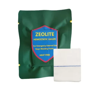 Tccc Efficient Hemostasis Rapid Clotting Zeolite Hemostasis Gauze for Trauma First Aid and Surgery Outdoors Domestic Marathon