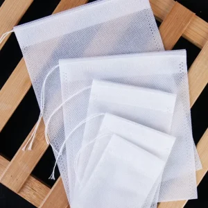 Tea Bags Customized Size Chinese Herbal Medicine Foot Bath Tea Bath Drawstring Non woven Fabric Tea Filter Bag